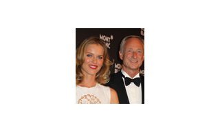 Eva Herzigova at the Montblanc SIHH Booth