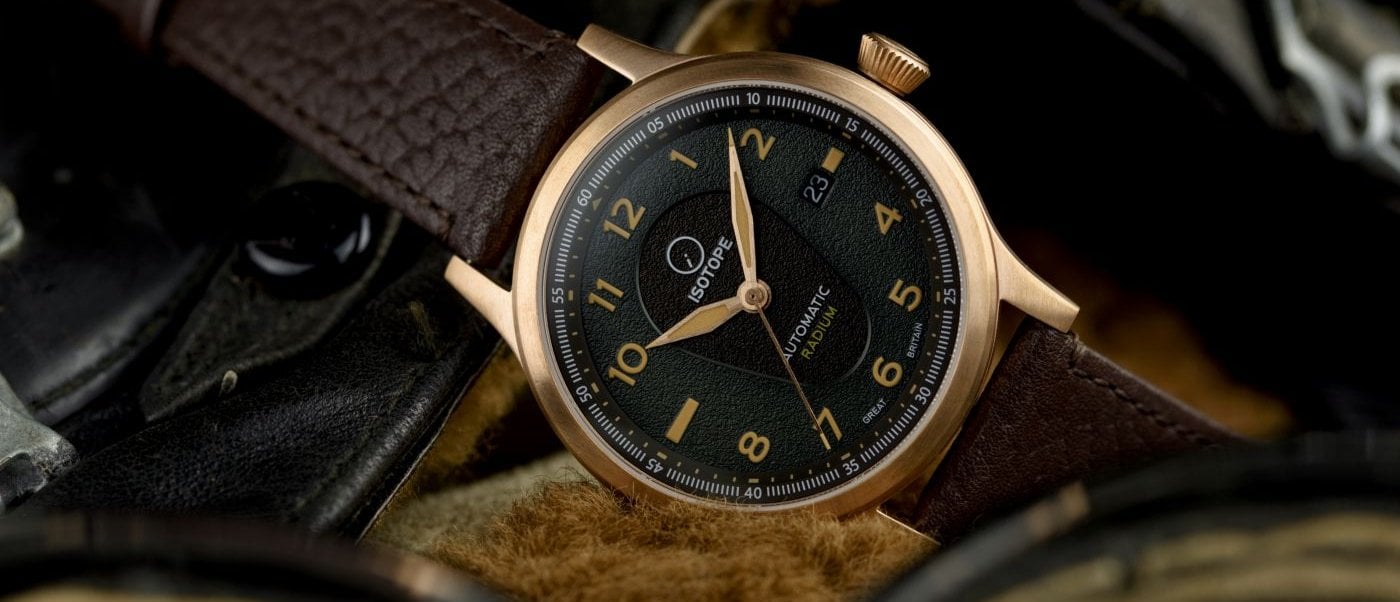 Isotope Watches introduces Old Radium Bronze Pilot watch