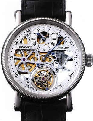R&#x00C9;GULATEUR &#x00E0; TOURBILLON SQUELETTE by Chronoswiss