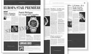Nouveau - Dès janvier 2015: EUROPA STAR PREMIÈRE - Le business journal de l'écosystème horloger suisse