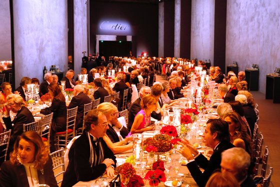 A special cocktail and dinner was organised to celebrate the exhibition's private opening.