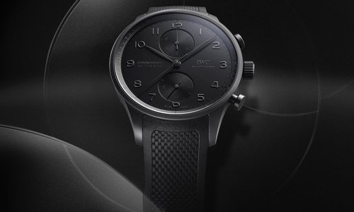 Dark mode: IWC Schaffhausen presents the Portugieser Chronograph Ceratanium