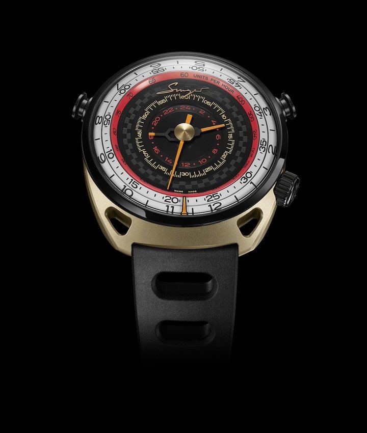 Chronograph 24h Track 1 - Endurance Edition, with central Agengraphe chronograph movement, displaying an additional central scale for the 24-hour chrono indications, in addition to the outer scale for the minutes and seconds.