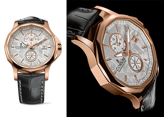 Admiral's Cup Legend 42 Meteorite Dual Time by Corum