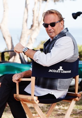 Kevin Costner wearing Jacques Lemans