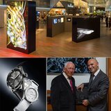Above: Blancpain exihibition for the Fifty Fathoms' 60th anniversary - Below Left: Fifty Fathoms Bathyscaphe - Below Right: Jean-Jacques Fiechter & Marc A. Hayek
