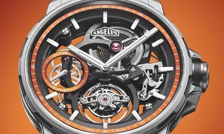 Angelus flying tourbillon skeleton titanium orange edition: a zest for precision