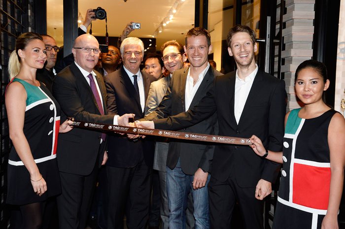 From Left to Right: Stephane Linder, Antonio Bellon, Sebastien Ogier, Romain Grosjean.