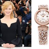 Nicole Kidman wearing the new Omega Ladymatic Diamonds and Pearls 