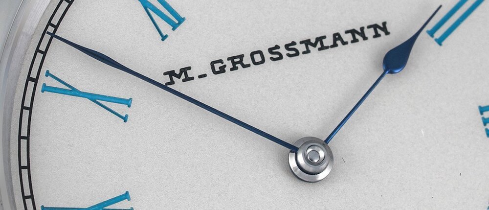 Moritz Grossmann introduces the Tefnut 36 Silver-Plated by Friction Turquoise Blue