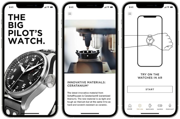 Just in time for Watches and Wonders, IWC launched a smartphone app featuring a virtual watch try-on based on Augmented Reality (AR).
