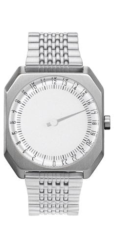 Slow Jo 01 by Slow Watches (38mm Silver Dial & Silver Strap)