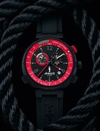 Louis Vuitton Tambour Graphite Damier Chronograph