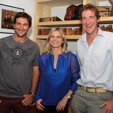 Eduardo Novillo Astrada, Clare Milford Haven, Luke Tomlinson in the Jaeger-LeCoultre booth at the Finals of the 120th Open de Palermo.