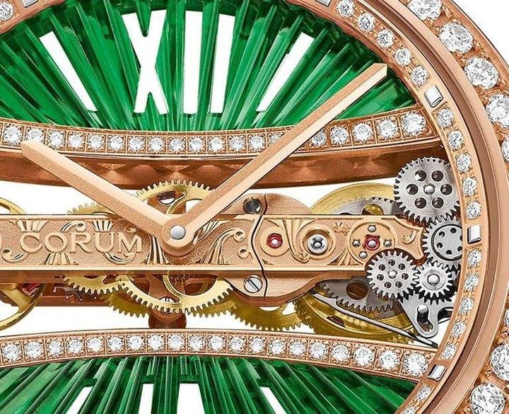 CORUM Lady Golden Bridge Round 39 MM 