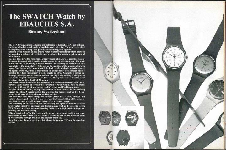 ETA caused a sensation with the low-cost Swatch, which first appeared in 1982 just as Swiss watchmaking was at its lowest point. But the fashionable plastic watch provided the impetus and financing for much-needed consolidation and focus.