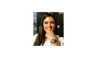 Tissot ambassador Danica Patrick fashions the Tissot PRC 100 Diamonds watch in fall fashion preview
