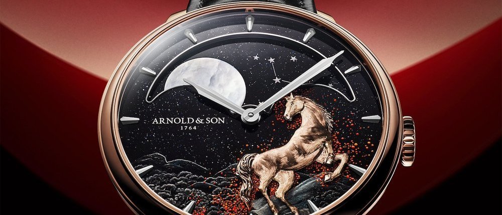 Arnold & Son Perpetual Moon 41.5 Red Gold “Year of the Horse” 