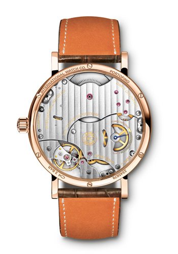 Caseback of the Portofino Pure Classic in red gold (Ref. IW511101) by IWC 