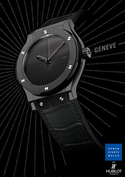 Human Rights WATCH by HUBLOT Designed by Roger Pfund