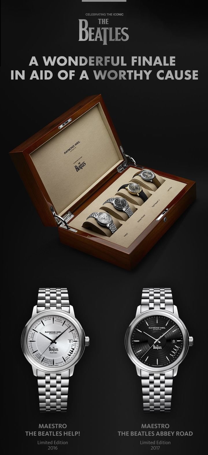 Raymond Weil launches a special set with its four Beatles editions