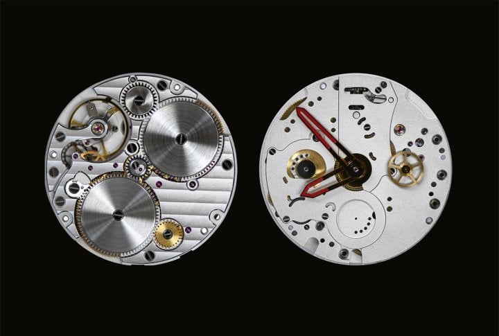 CALIBRE C 101: manual-winding mechanical movement, 7-day power reserve, customised decoration. Other functions can be added. Hours, minutes, centre seconds or at 6 o'clock, power reserve at 12 or 9 o'clock. Diameter: 31.10mm, height: 3.98mm. Frequency: 3Hz – 21,600 vph.