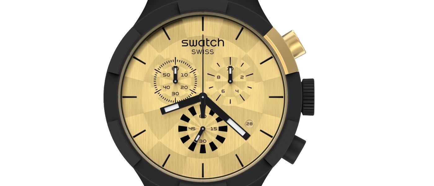 Swatch Big Bold Chrono – Checkpoint Golden