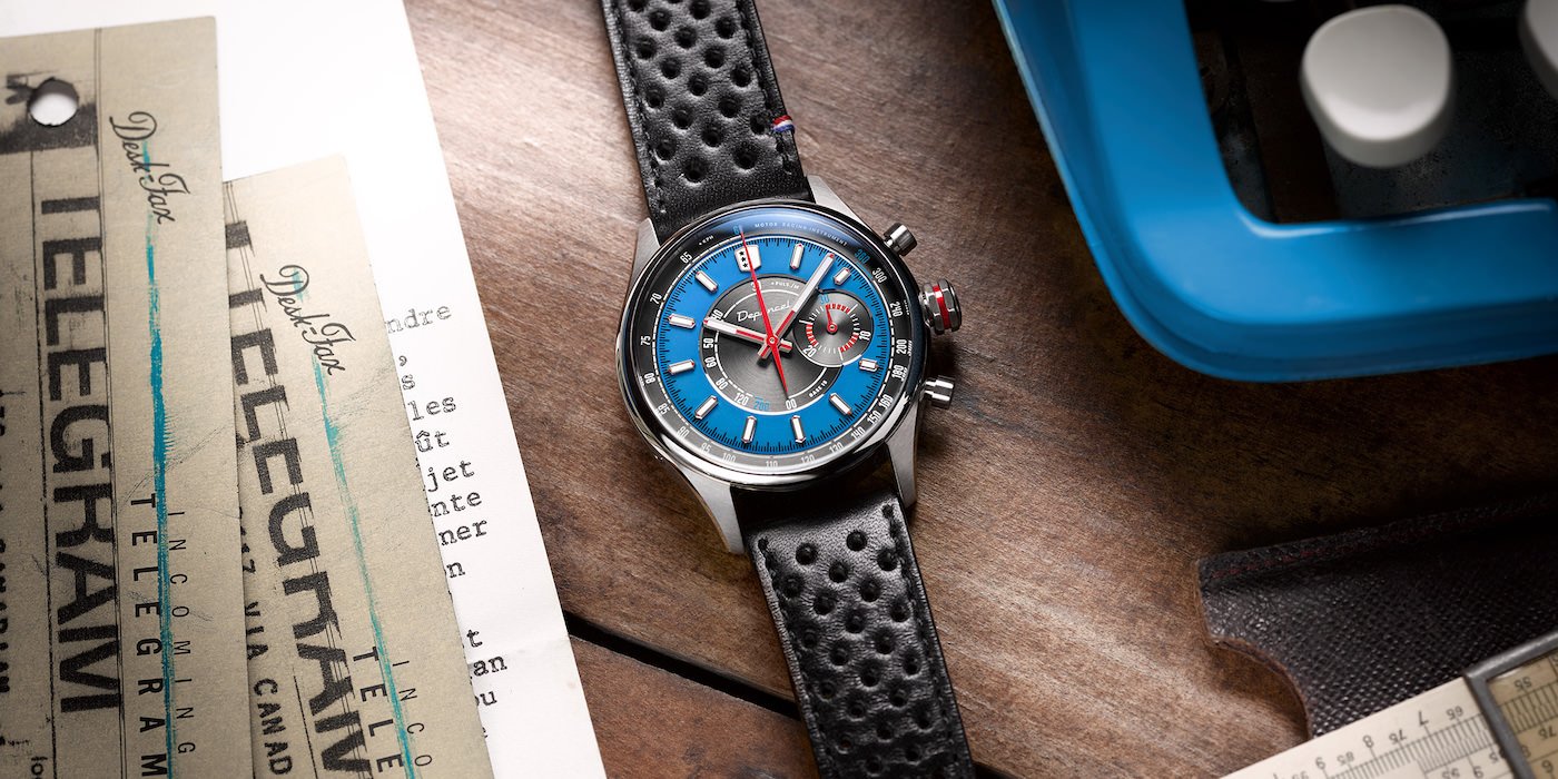 Depancel installs vintage Valjoux 92 in limited Allure Bleu de France