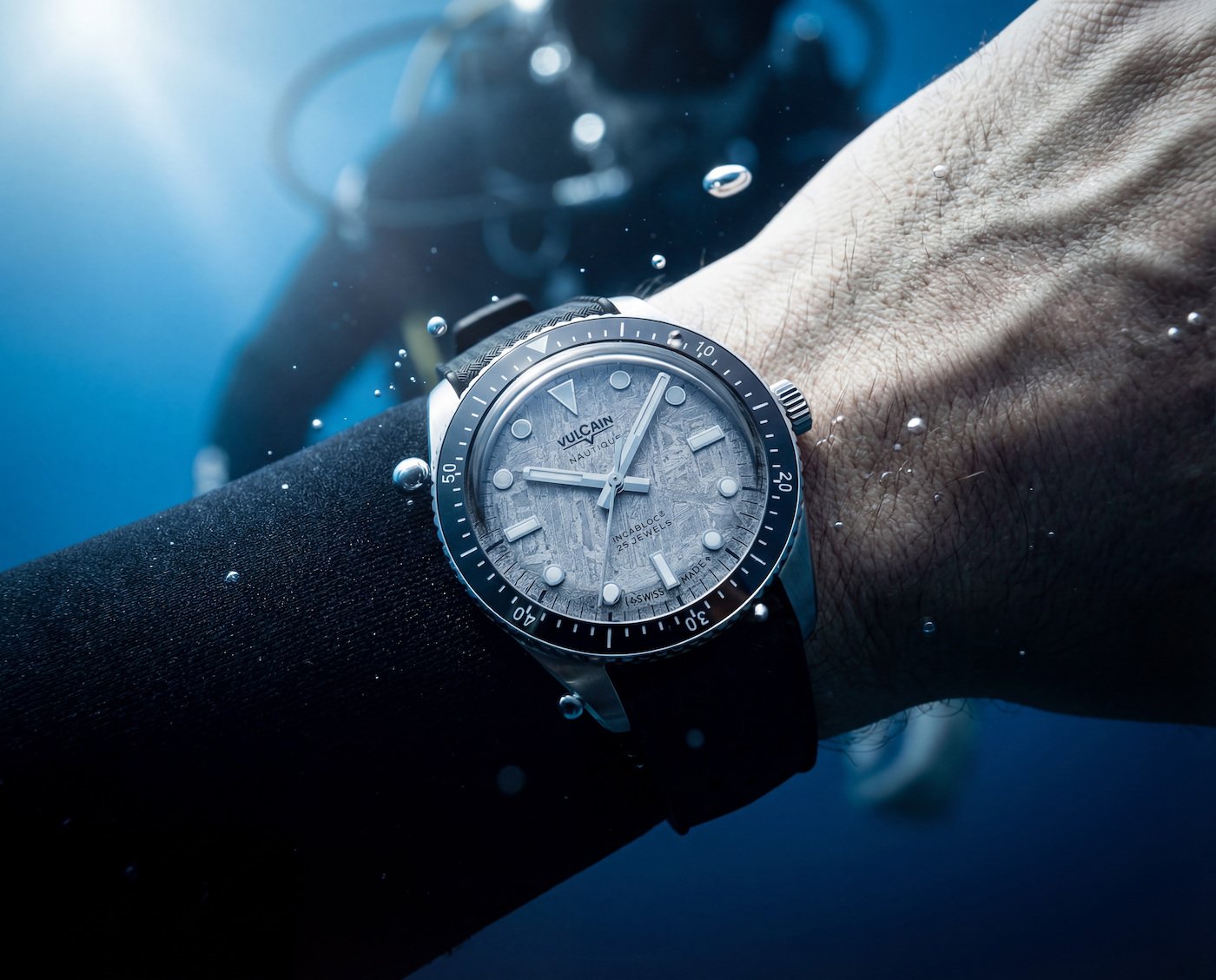 Vulcain Skindiver Nautique Meteorite - a diver from the sky 