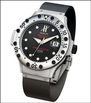 Hublot guarantees its “Subaquaneus” to a 2000 metres depth