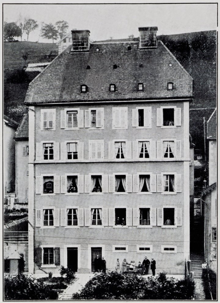 The Tissot family house and assembly shop in Le Locle, second half of the 19th century. Tissot Museum Collection.