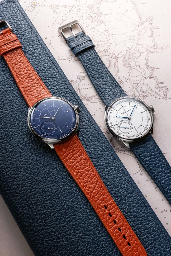 With its small offset seconds dial, a visual signature inspired by historic marine chronometers, the CIC 39mm Longitude is an invitation to travel issued in two 12-piece limited series: one with a white dial, the other with a cobalt blue dial.
