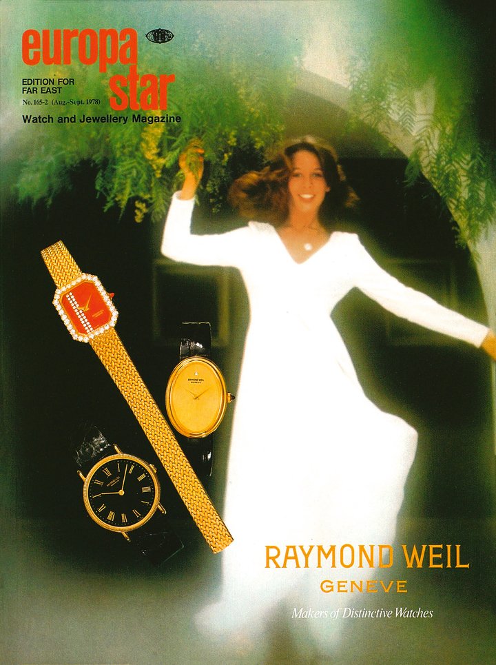 Raymond Weil's first cover, Europa Star Eastern Jeweler and Watchmaker, 1978/02