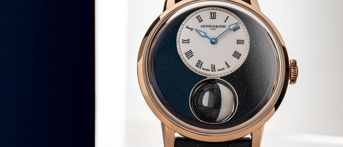 Arnold & Son: the largest moon ever in a wristwatch
