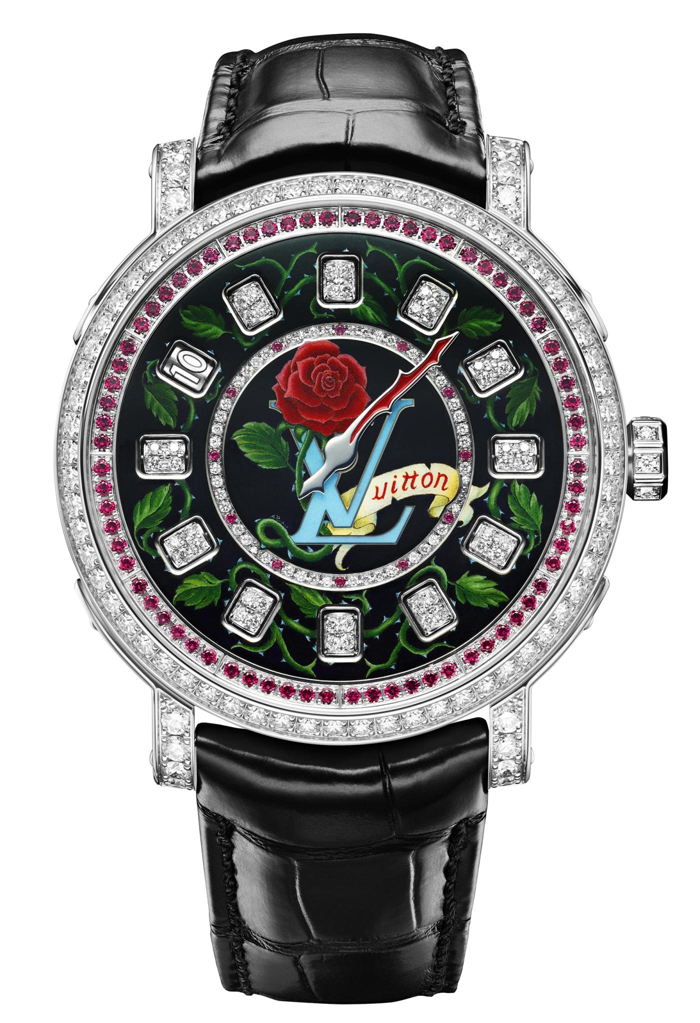 lv diamond watch