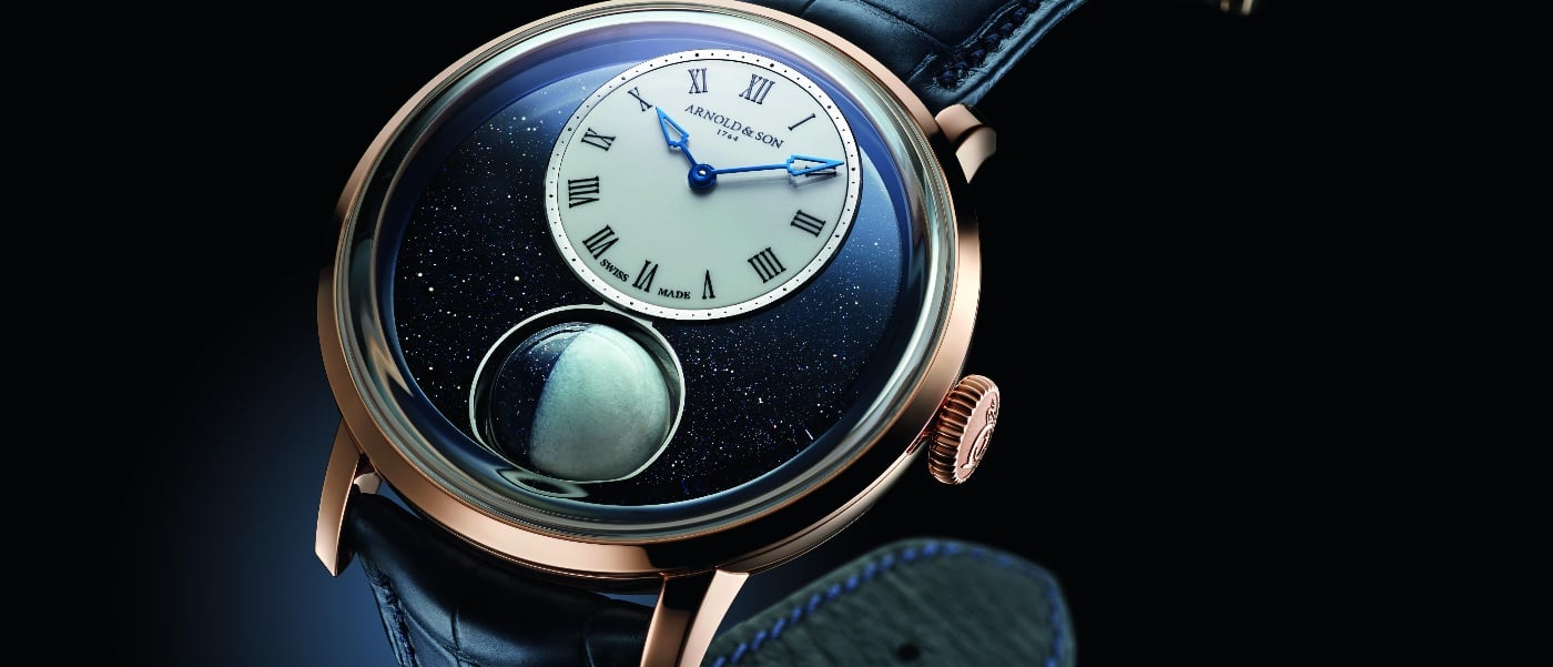 Arnold & Son: the largest moon ever in a wristwatch