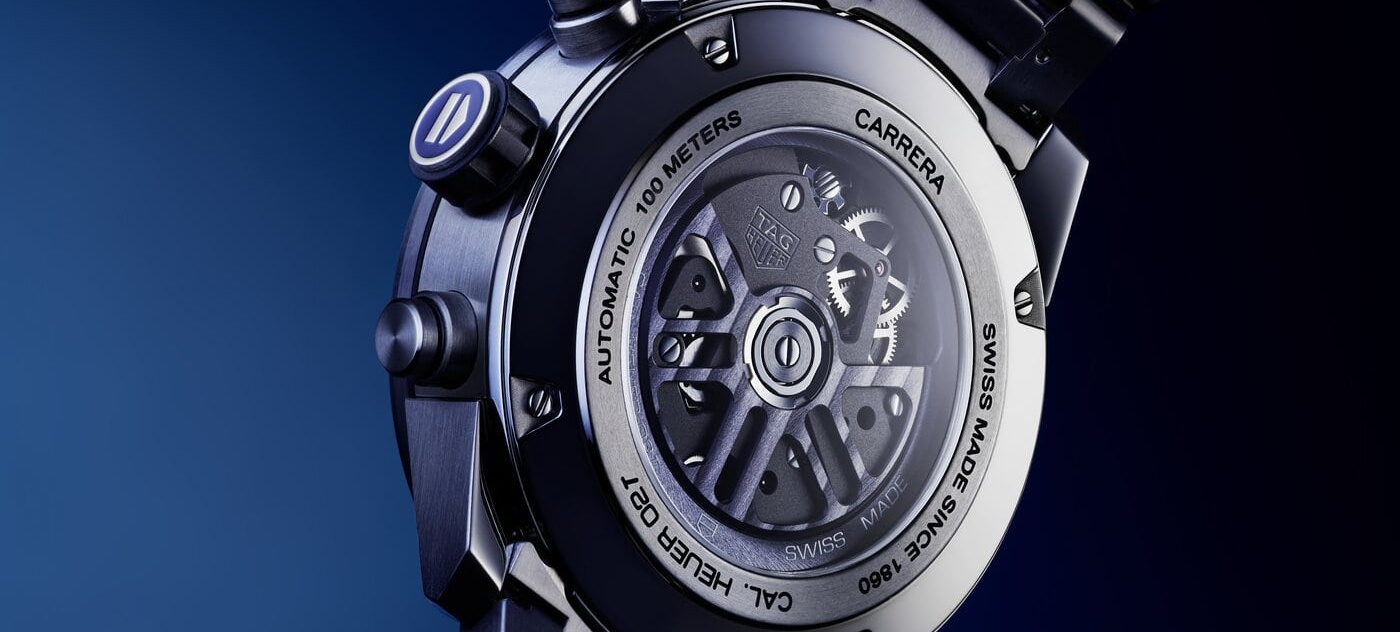 Blue and titanium for the TAG Heuer Carrera Heuer 02T