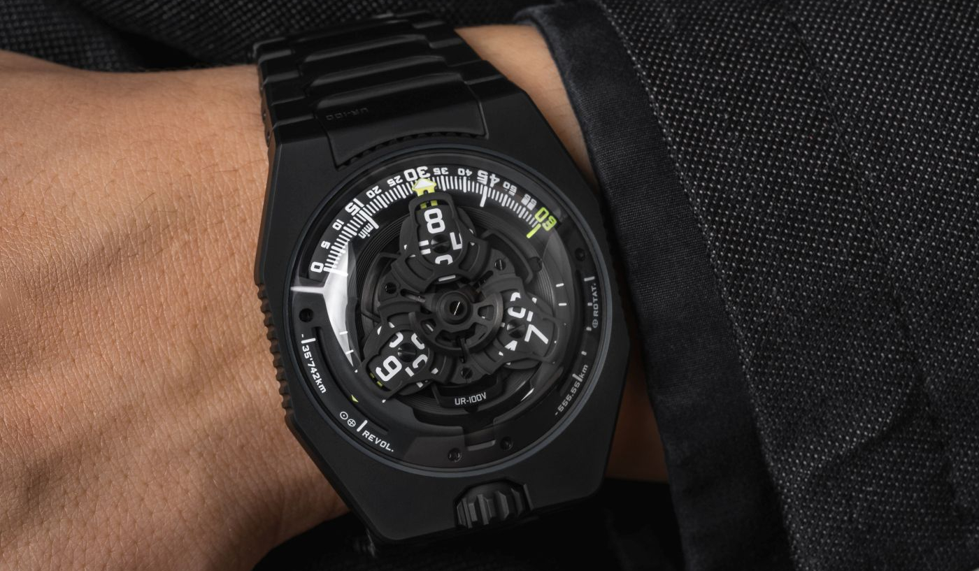 Introducing Urwerk's UR-100V Full Black Titanium Jacket