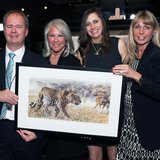 From left to right: Alan Stone-Wigg (COO, Sequel), Cindy Livingston (President, Gc), Stella Mays (Artist) and Virginie Riot-Billet (Vice-President, Gc)