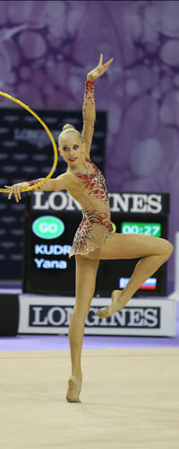 Yana Kudryavtseva, Longines Ambassador of Elegance, during the all-around final