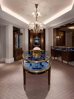 The interior of the Harry Winston store in Geneva