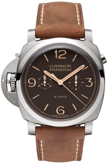 Luminor 1950 Chrono Monopulsante Left-Handed 8 Days by Officine Panerai