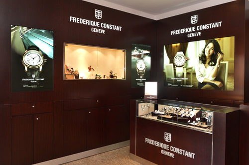 The Frederique Constant shop-in-shop at Espace Temps