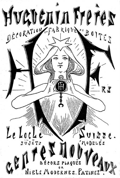 1930's Hugenin Frères ad 