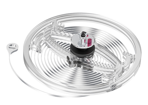The carbon crystal balance wheel