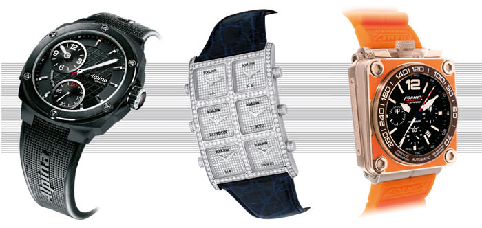 AVALANCHE EXTREME RÉGULATEUR by Alpina, AMBASSADOR 6TIME ZONE by Ice Link, iBOARD by Formex