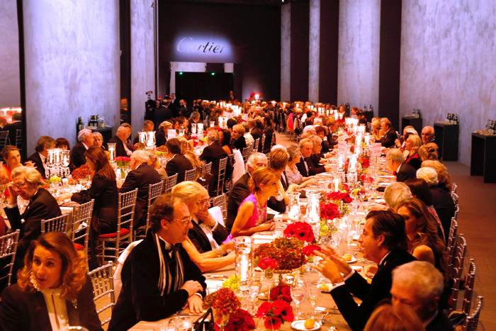 A special cocktail and dinner was organised to celebrate the exhibition's private opening.