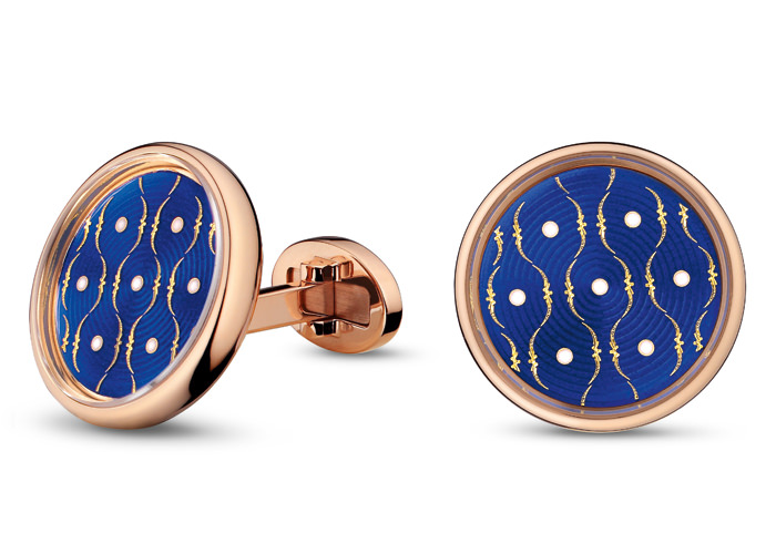 Paillonné Enamel Cufflink by Jaquet Droz