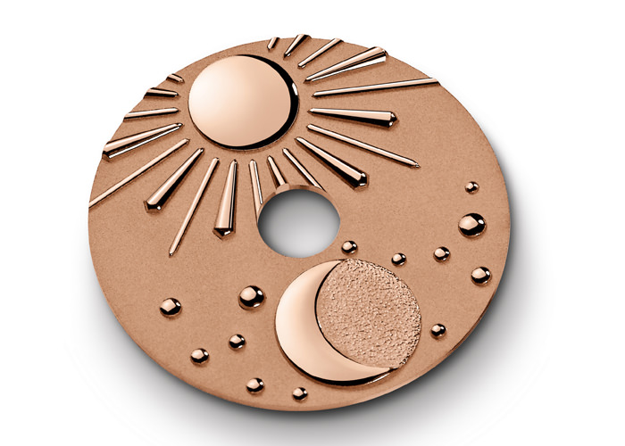 Disc in 22-carat pink gold by Girard-Perregaux