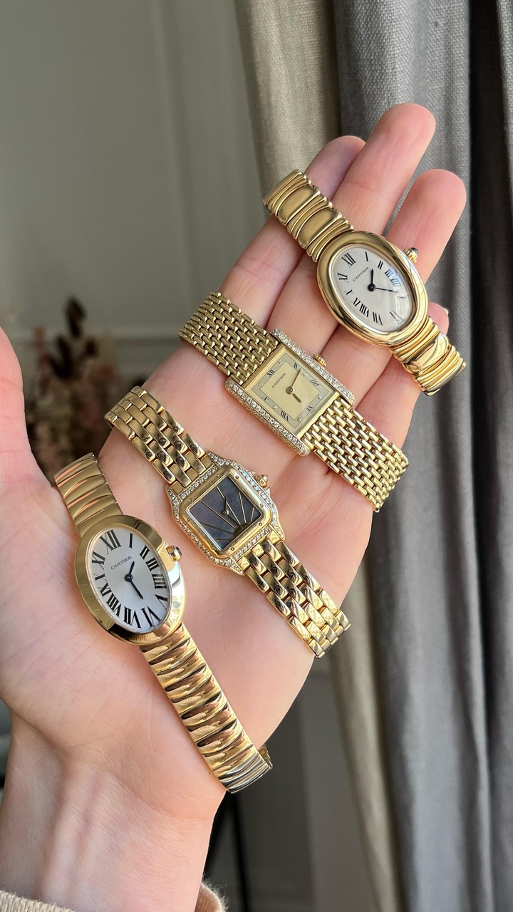 The Cartier Baignoire, Panthère and Tank are timeless vintage classics.